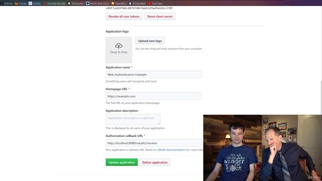 2. Starting the oauth process