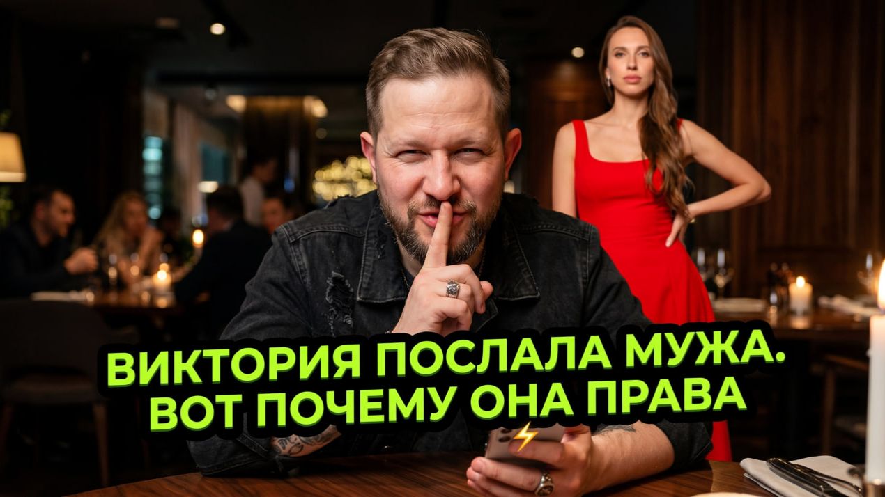 Виктория Складчикова слила мужа и доказала, что поступила правильно. Вы это поймёте за 30 секунд