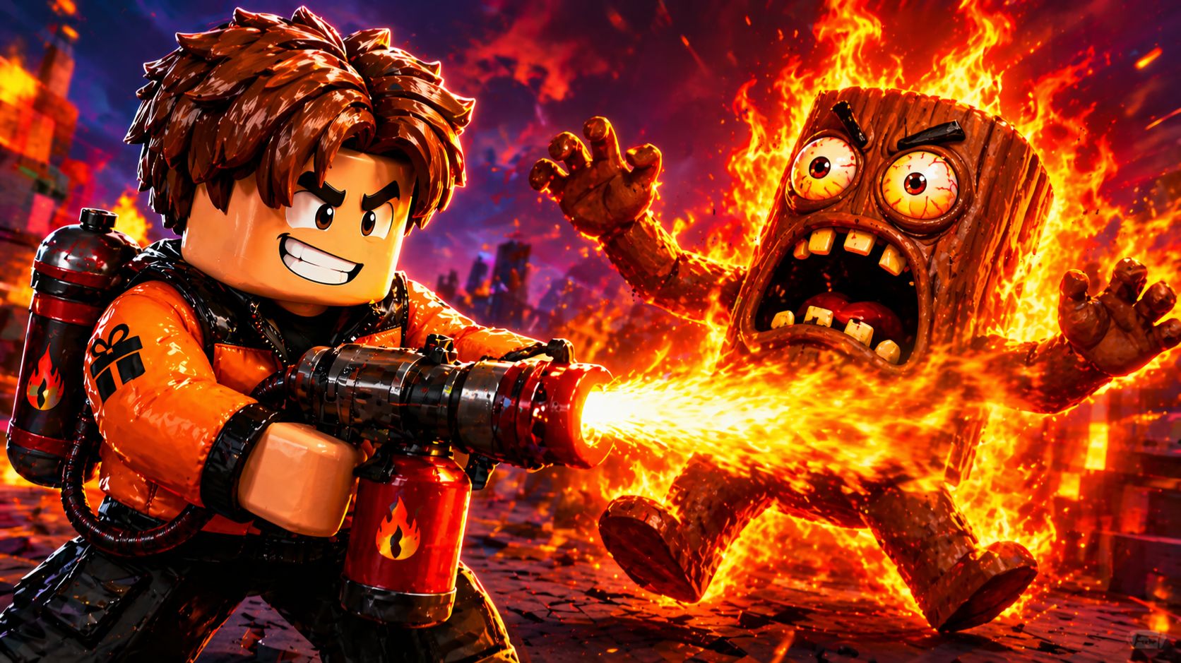 💥СЮРПРИЗИК ПРОТИВ ОГНЕННОГО БРЕЙНРОТА! 🔥 ВСЁ ГОРИТ ВОКРУГ 😨 КТО ВЫЖИВЕТ?! ⚔️