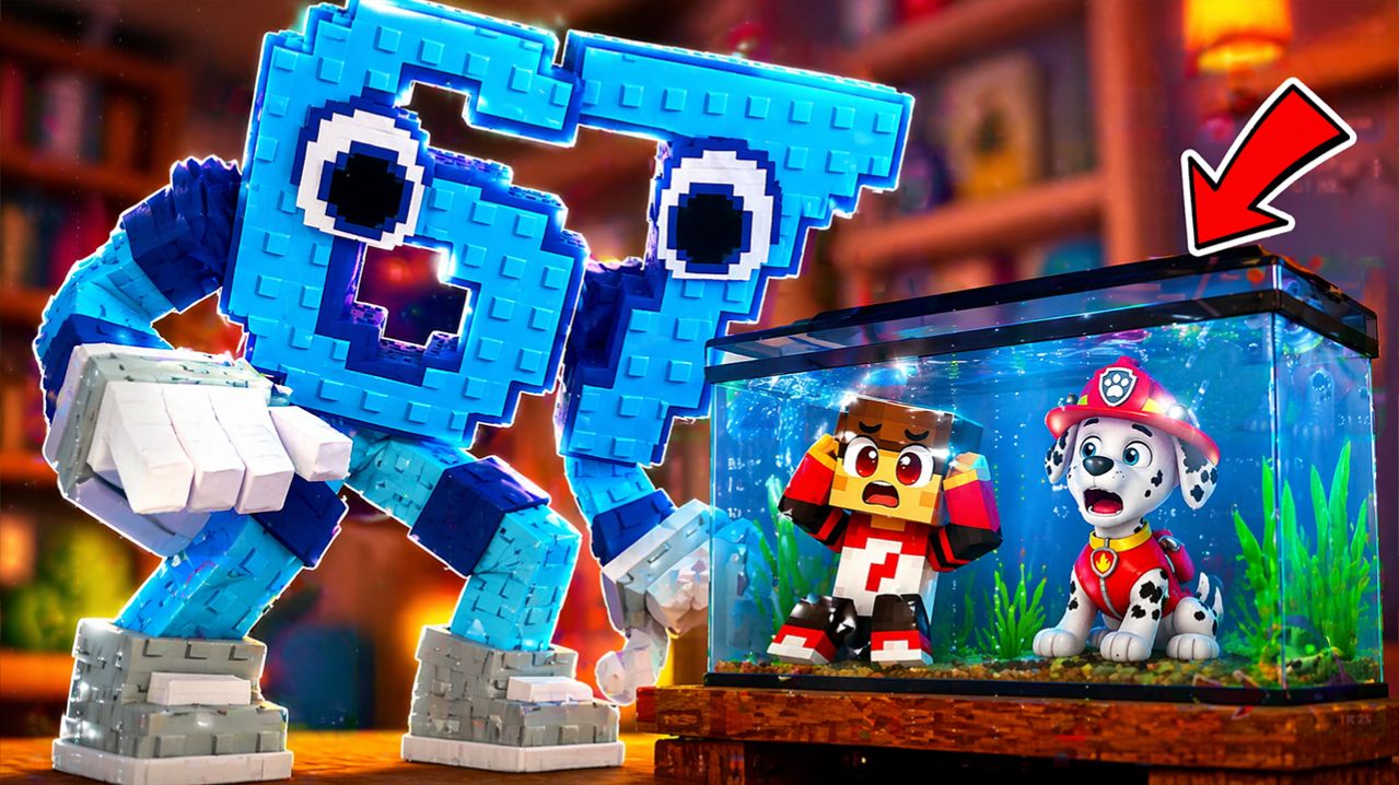 😱 МЫ С МАРШАЛОМ СПРЯТАЛИСЬ В АКВАРИУМЕ ОТ SIX SEVEN! ОН НАС ИЩЕТ…В МАЙНКРАФТЕ