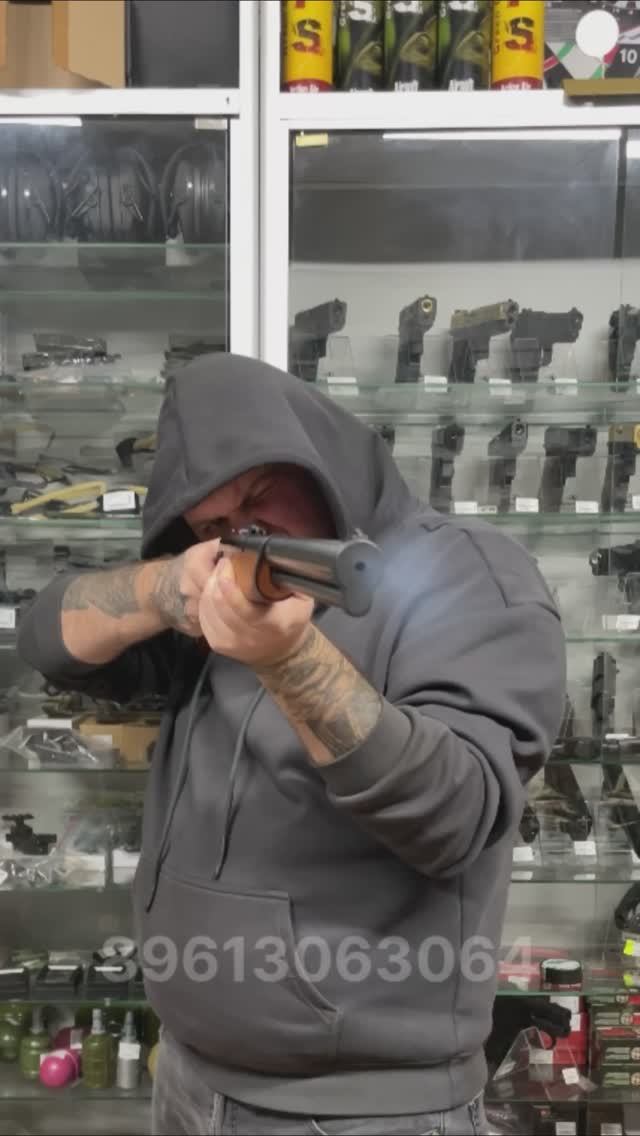 Пневматическая винтовка Borner Lever Action (дерево, скоба Генри, 3 Дж) 4.5 мм