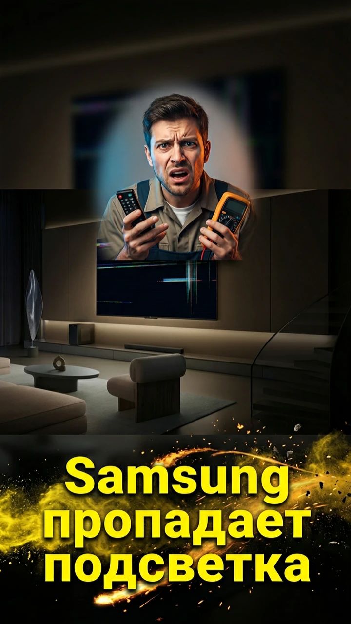 Телевизор Samsung мерцает изображение