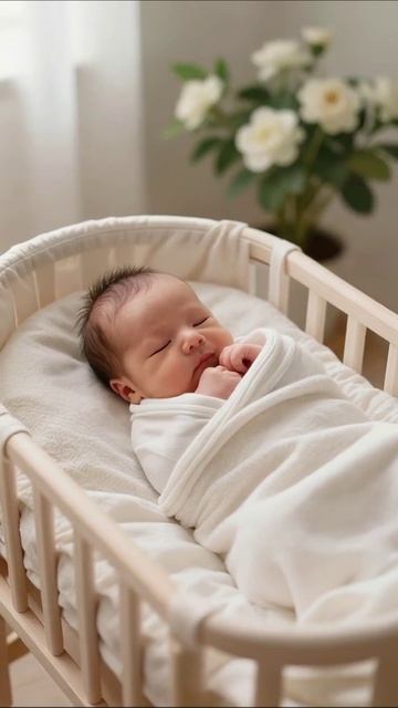 Сладкий сон: нежный момент с новорожденным #малыш #родительство #счастье