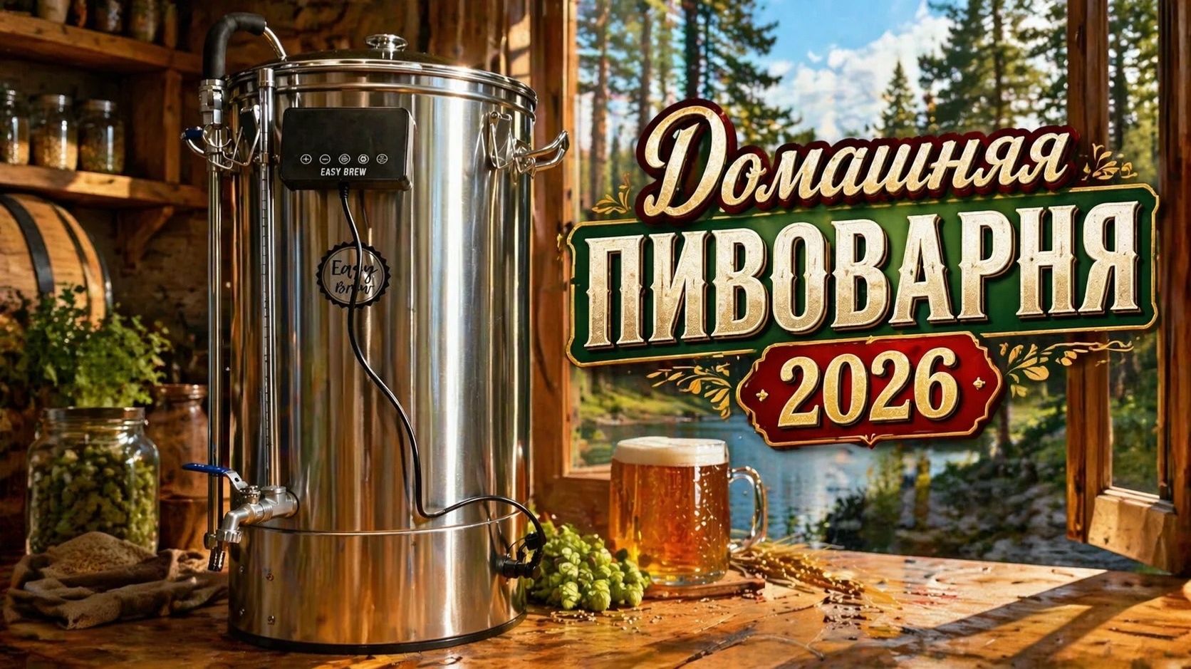 Пивоварня EasyBrew модель 2026 года.Обзор.