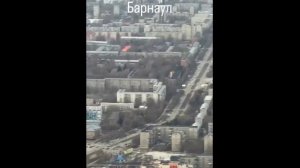 Барнаул из кабины самолета и новый терминал аэропорта