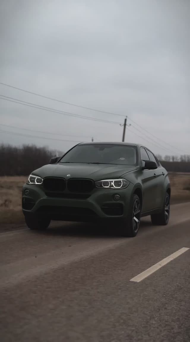 Демонтаж пленки BMW X6 F16