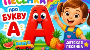 Детская песня про букву А. Песенки для детей.