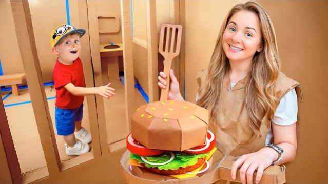 Картонные Челленджи для Детей 📦 Приключения и Побеги!