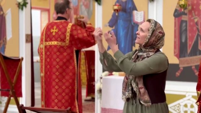 Богослужение в Санкт-Петербургском храме Всемилостивого Спаса