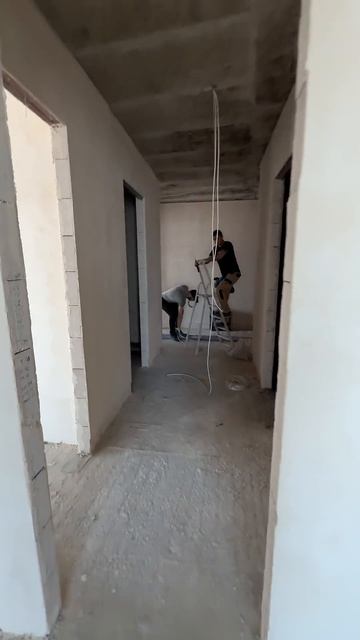 Ремонт квартиры в ЖК Sky House: перегородки и механизированная штукатурка стен