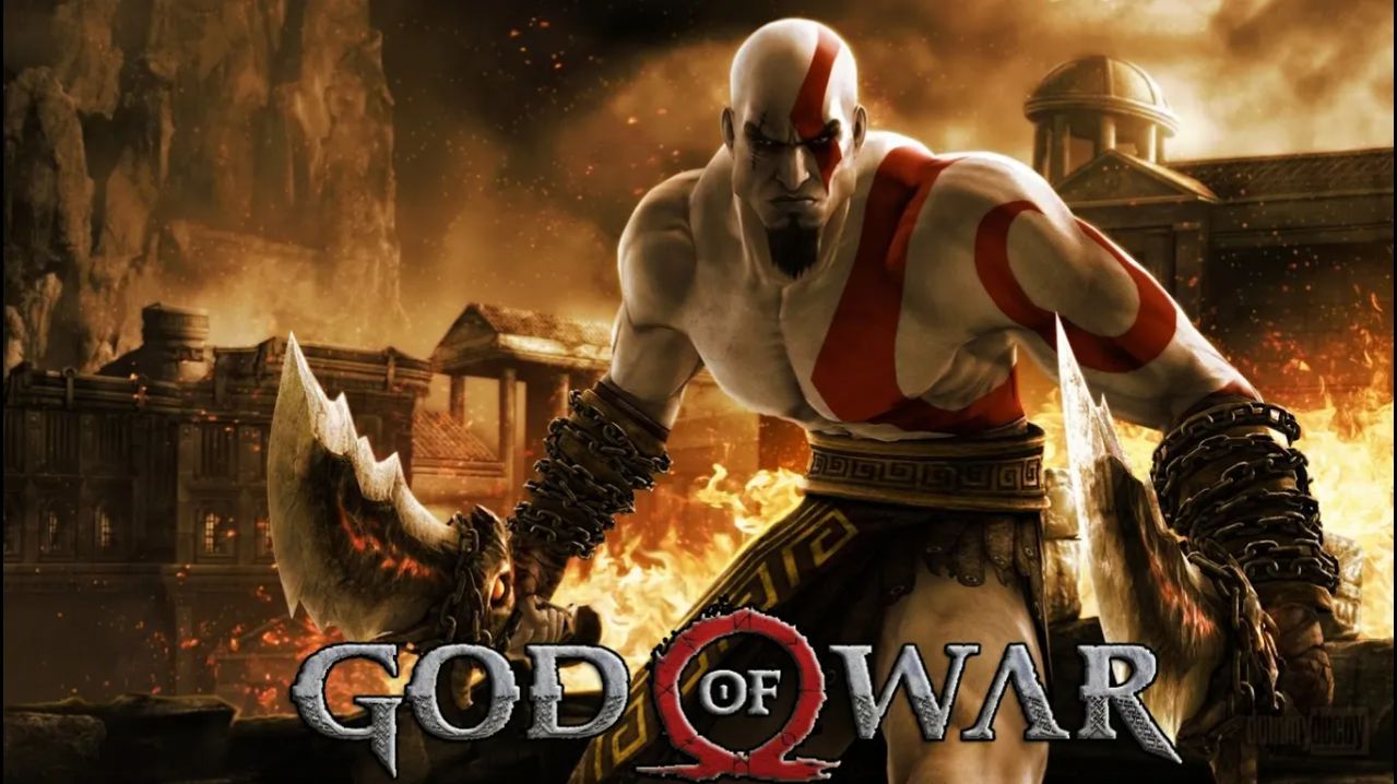 God of War Кратос и Клинки Хаоса(Момент от которого фанаты ссались кипятком)