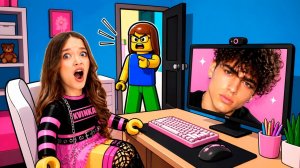 МАМА СПАЛИЛА КАК Я ИГРАЮ В..😱😭КВИНКА ПРОСИТ БОЛЬШЕ ИГРОВОГО ВРЕМЕНИ В РОБЛОКС!