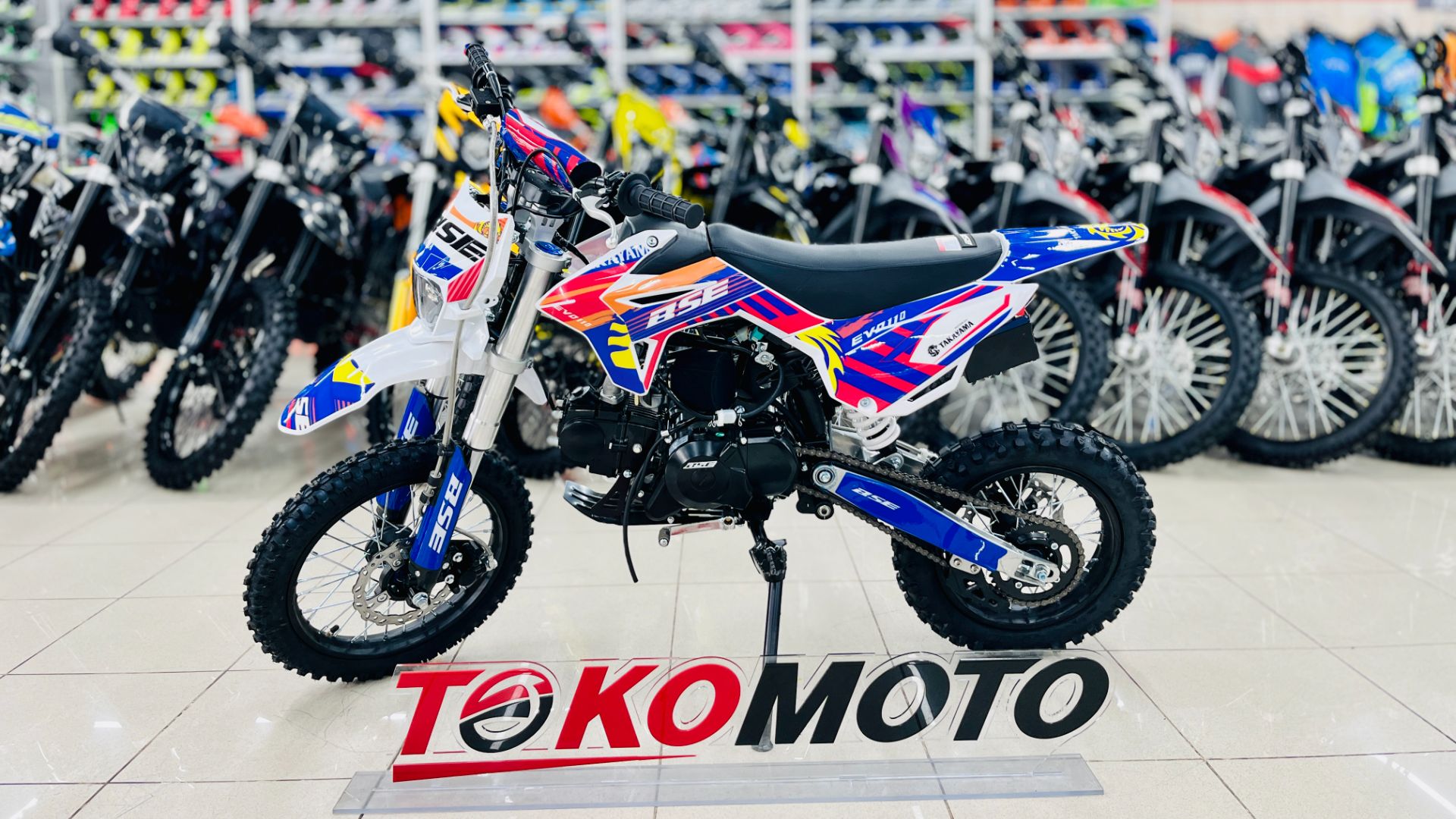 Питбайк BSE EVO 110e Fury Red 1412 M (мех. КПП)