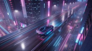 Neon Night Drive 🌙 ｜ 1 Hour Chill Synthwave Mix for Relaxing, Focus & Late Night Vibes-(1080p30)