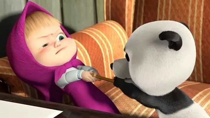 🐼 МЕДВЕДЬ В ШОКЕ! МАША ПРИВЕЛА ПАНДУ