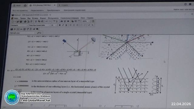 Объяснение дифракции электронов на кристалле -Батанов-Глобальная волна
