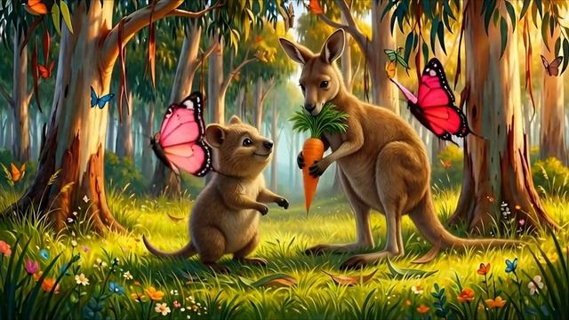 Веселая детская песенка про квокку. Детская песня. Детский мультик. Мультфильм.