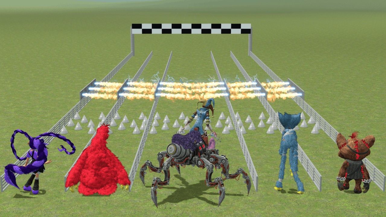 Поппи Плейтайм Какой монстр сможет победить в невозможной гонке?