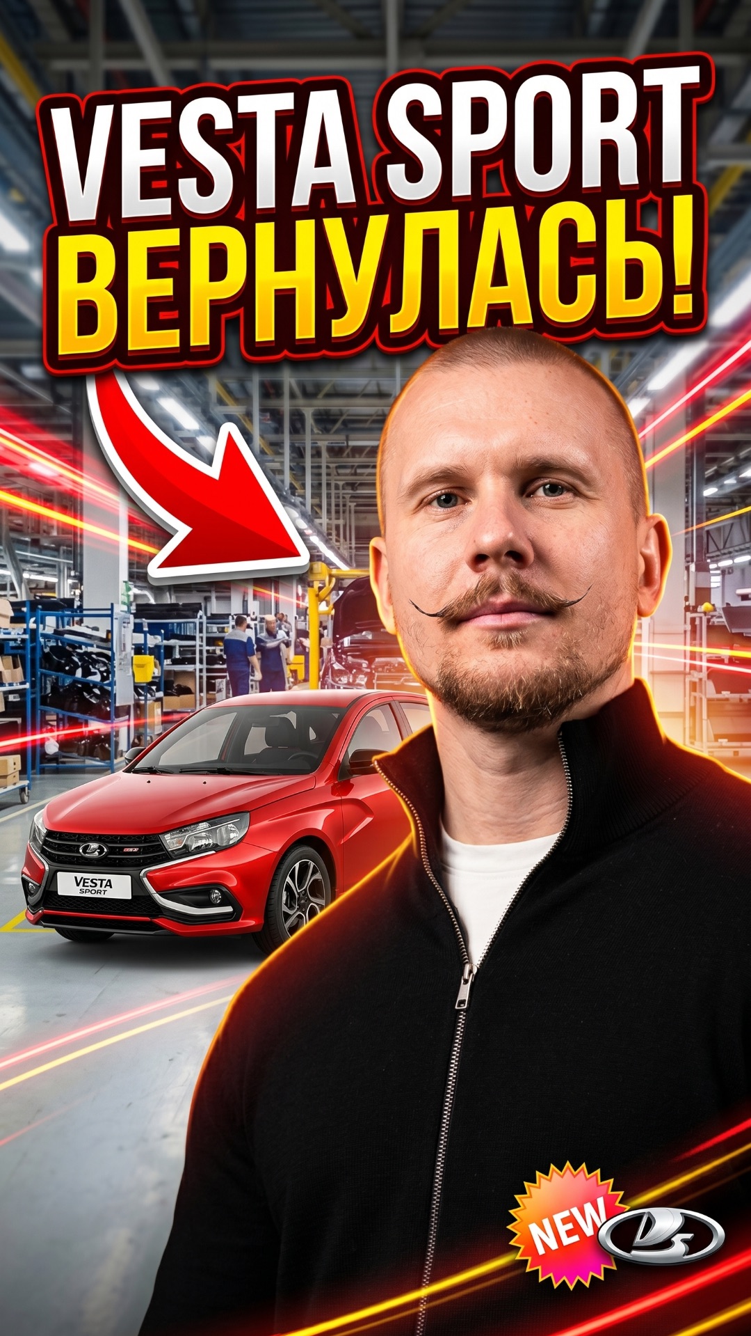 НОВАЯ Lada Vesta Sport за 2.3 млн 😳 Ты серьёзно купил бы её? #лада #веста #авто #машина