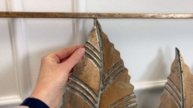 Декоративное панно МЕДНАЯ ЛИСТВА прямоугольная рама, металл, 130x76 см, 2022968