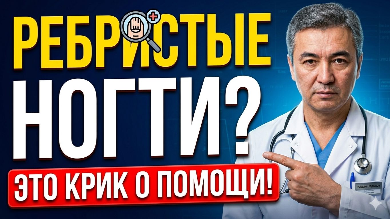 НИКОГДА НЕ ИГНОРИРУЙТЕ РЕБРИСТЫЕ НОГТИ! О какой скрытой болезни кричит ваше тело?