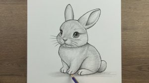 Как шаг за шагом нарисовать кролика карандашом - Как легко рисовать животных