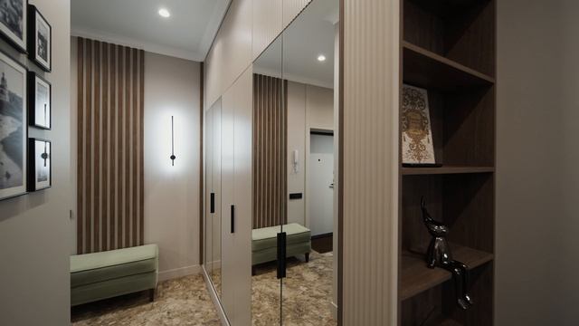 Обзор реализованного интерьера квартиры 75 м.кв в современном стиле!