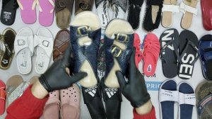 38742 Пляжная обувь, 4пак, pantofole estive, секонд (extra) оптом