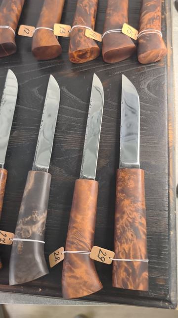 ножи Манси в кожаных ножнах из наличия