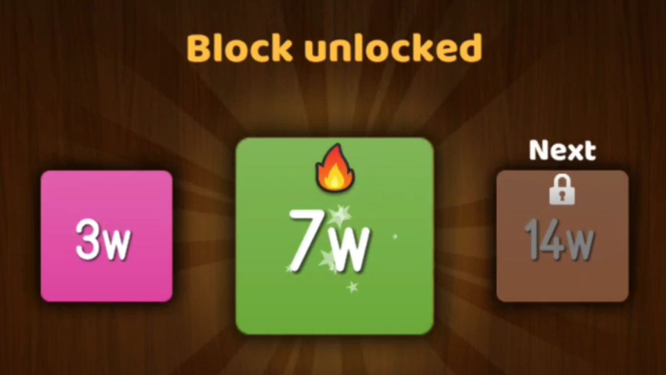 NumBlocks (1w → 3w → 7w)