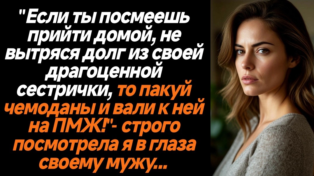 Жизненные истории/Если ты не вернешь деньги, которая заняла твоя сестра, то можешь домой не возвраща