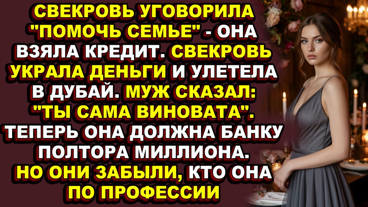 Истории из жизни|Свекровь украла полтора миллиона, а муж назвал её виноватой|Аудио рассказы|Аудиокни