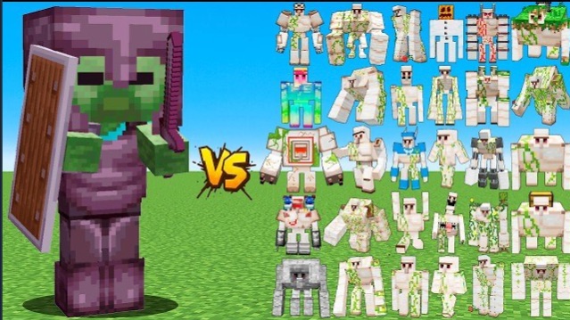 ЗОМБИ БОСС ПРОТИВ ВСЕХ МОЩНЫХ МОБОВ В МАЙНКРАФТЕ! ЗОМБИ ФАВАРИТ ЭТОГО БОЯ!