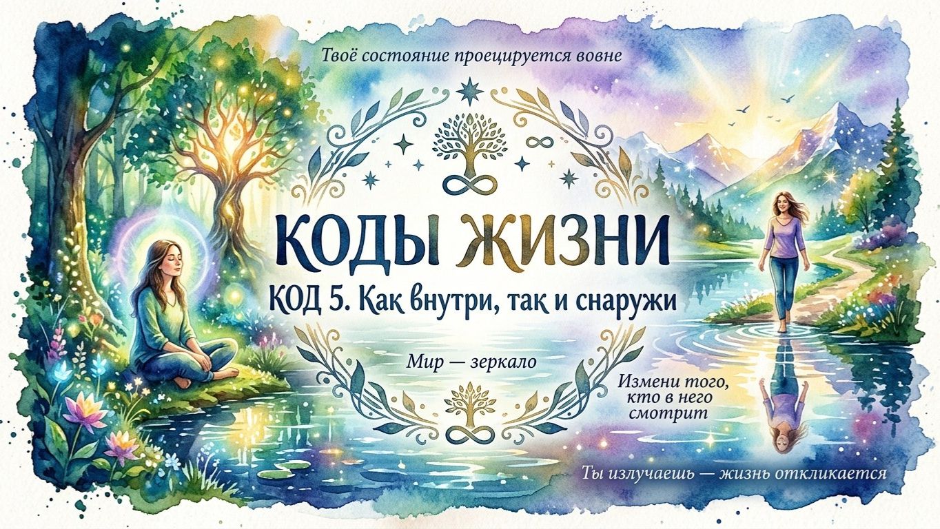 Код 5. Как внутри, так и снаружи Мир — зеркало.