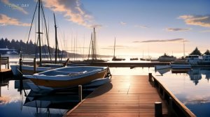 Свет на воде рассвет — спокойная анимация природы