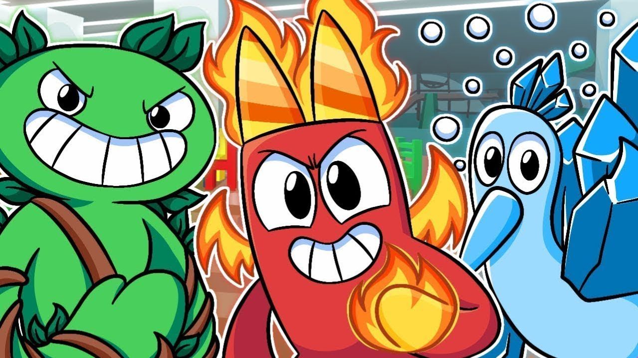 САД БАН БАНА, НО ВСЕ ЭЛЕМЕНТАЛИ!   Garten of Ban Ban 2 - Анимации на русском