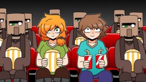 Стив и Алекс идут на фильм Minecraft | Minecraft аниме