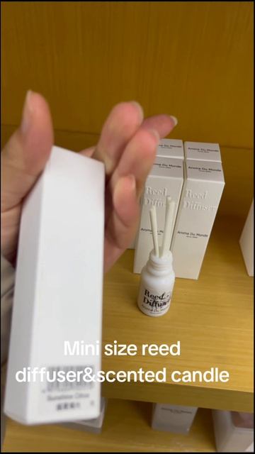 Ароматический диффузор с тростниковыми палочками и ароматическая свеча мини-формата