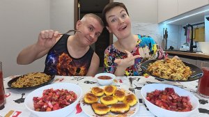 Мукбанг РОСКОШЬ, жить СВОЕЙ жизнью БЕЗ негатива! Вован приготовил ВКУСНЫЙ ПЛОВ на семейный ужин