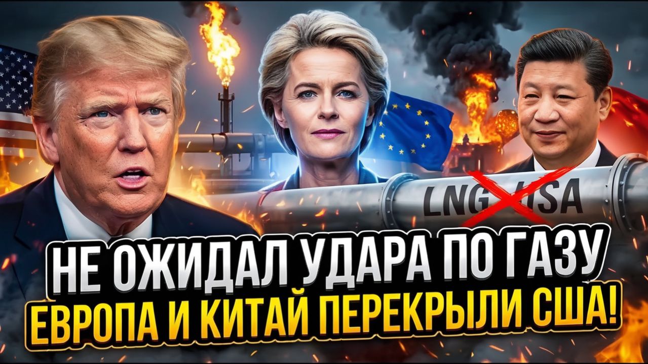 Газ США больше НЕ нужен ни ЕС, ни Китаю — начинается новый ЭНЕРГО КОНФЛИКТ Трампа