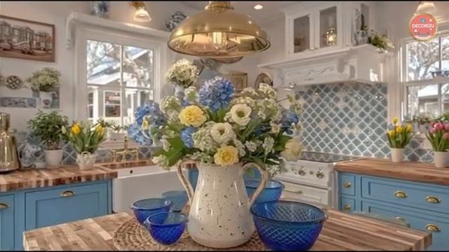 Скрытые драгоценности  кухня в стиле шебби-шик, создающая ощущение уютной сельской местности