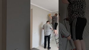 Очередной заказ поклейка обоев