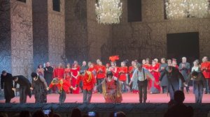 Артисты оперы «Бал Маскарад» в Михайловском театре я Санкт-Петербурга