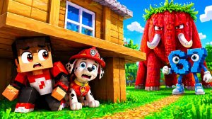 😱 Я и МАРШАЛ СПРЯТАЛИСЬ под ДОМОМ ОТ STRAWBERRY ELEPHANT и СИКС СЕВЕН ИЗ РОБЛОКС В МАЙНКРАФТЕ