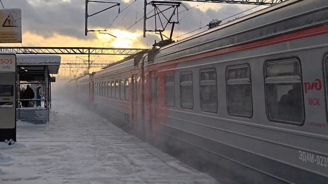 летящая александровская ЭДэшка. ЭД4М-0235 поезд №6328 Москва–Александров | Тарасовская смотреть онлайн