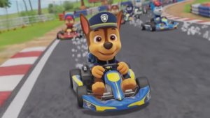 Щенячий патруль, Скай, Маршал, Эверест, Гончик, Крепыш и Роки катаются на картинге. Для детей!