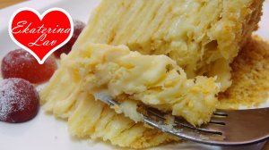 Торт "Наполеон" нежный и пропитанный! Легкие коржи на сметане! Объедение! Классический рецепт!