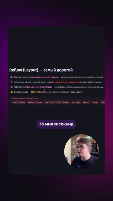 📐 Что такое Reflow? Это спросят на собесе!