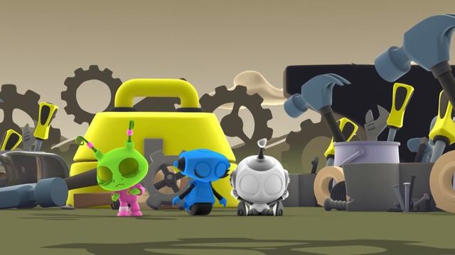 Космический вирус Блюз Грабит робота Oddbods & Friends