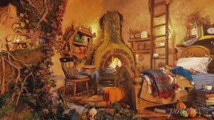 ASMR Волшебная атмосфера |  сон с маленькими животными в сказочной пещере, звук костра